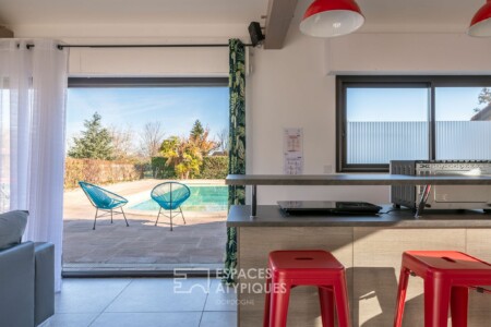 Reportage immobilier à Siorac réalisé par Jean-Luc Renouil photographe professionnel et pilote de drone