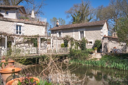 Moulin de Larcy photographié par Jean-Luc Renouil, photographe et pilote de drone en Dordogne.