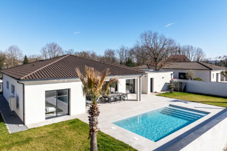 Maison neuve sur Bergerac photographiée par Jean-Luc Renouil, photographe immobilier et pilote de drone en Dordogne.