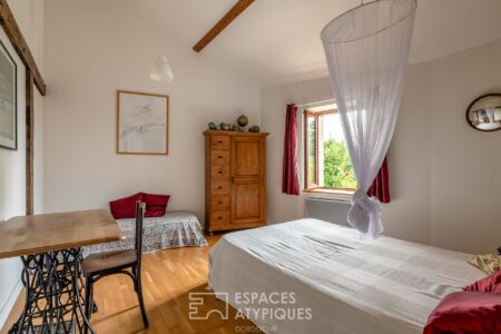 Villa en bois sur Grand Brassac photographiée par Jean-Luc Renouil, photographe immobilier et pilote de drone en Dordogne.