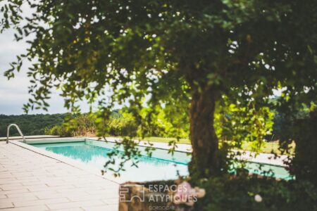 Villa en bois sur Grand Brassac photographiée par Jean-Luc Renouil, photographe immobilier et pilote de drone en Dordogne.