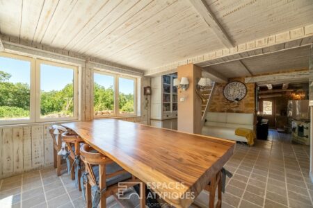 Maison en pierre photographiée par Jean-Luc Renouil, photographe immobilier et pilote de drone en Dordogne.