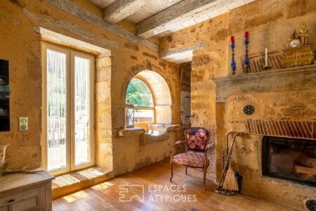 Maison en pierre photographiée par Jean-Luc Renouil, photographe immobilier et pilote de drone en Dordogne.