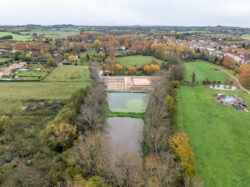 Chantier de terrassement de la future station d'épuration d'Issigeac.