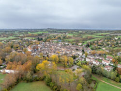 Chantier de terrassement de la future station d'épuration d'Issigeac.