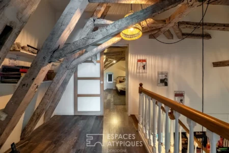 Maison de ville de caractère à Mussidan photographiée par Jean-Luc Renouil photographe immobilier et pilote de drone en Dordogne.