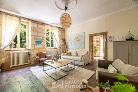 Maison de ville de caractère à Mussidan photographiée par Jean-Luc Renouil photographe immobilier et pilote de drone en Dordogne.