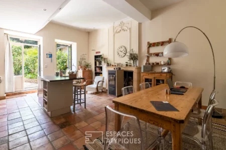 Maison de ville de caractère à Mussidan photographiée par Jean-Luc Renouil photographe immobilier et pilote de drone en Dordogne.