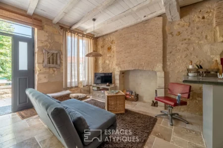 Maison de ville de caractère à Mussidan photographiée par Jean-Luc Renouil photographe immobilier et pilote de drone en Dordogne.