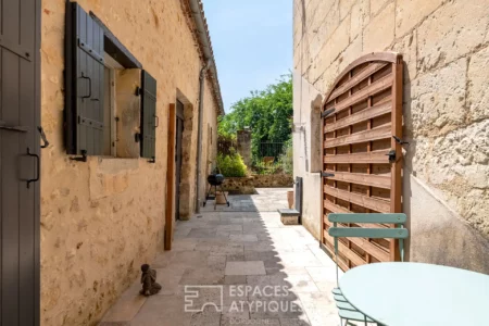 Maison de ville de caractère à Mussidan photographiée par Jean-Luc Renouil photographe immobilier et pilote de drone en Dordogne.