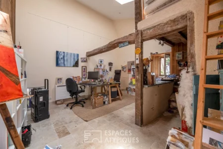 Maison de ville de caractère à Mussidan photographiée par Jean-Luc Renouil photographe immobilier et pilote de drone en Dordogne.