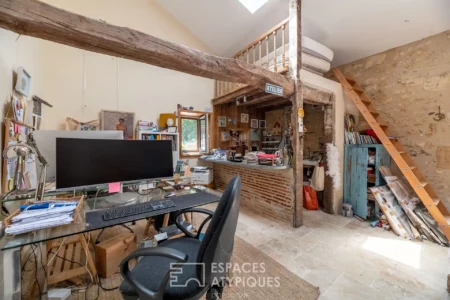 Maison de ville de caractère à Mussidan photographiée par Jean-Luc Renouil photographe immobilier et pilote de drone en Dordogne.
