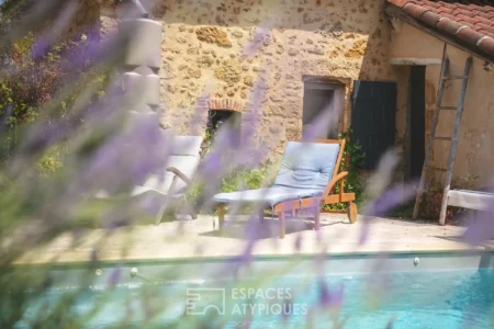 Maison de ville de caractère à Mussidan photographiée par Jean-Luc Renouil photographe immobilier et pilote de drone en Dordogne.