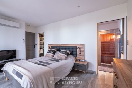 Maison en bois à Bergerac photographiée par Jean-Luc Renouil, photographe et pilote de drone en Dordogne
