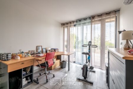 Maison en bois à Bergerac photographiée par Jean-Luc Renouil, photographe et pilote de drone en Dordogne