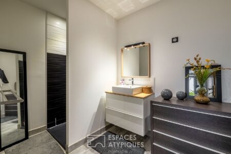 Maison en bois à Bergerac photographiée par Jean-Luc Renouil, photographe et pilote de drone en Dordogne