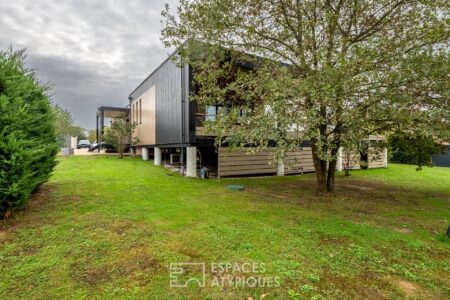 Maison en bois à Bergerac photographiée par Jean-Luc Renouil, photographe et pilote de drone en Dordogne