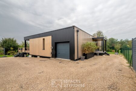 Maison en bois à Bergerac photographiée par Jean-Luc Renouil, photographe et pilote de drone en Dordogne