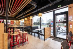 KFC de Marsac sur l'Isle photographié avant son ouverture par Jean-Luc Renouil, photographe et pilote de drone en Dordogne.
