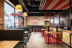 KFC de Marsac sur l'Isle photographié avant son ouverture par Jean-Luc Renouil, photographe et pilote de drone en Dordogne.