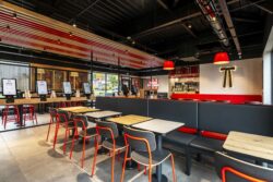 KFC de Marsac sur l'Isle photographié avant son ouverture par Jean-Luc Renouil, photographe et pilote de drone en Dordogne.