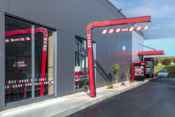 KFC de Marsac sur l'Isle photographié avant son ouverture par Jean-Luc Renouil, photographe et pilote de drone en Dordogne.